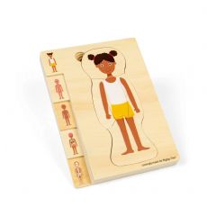 Wooden Puzzle Anatomy, Girl